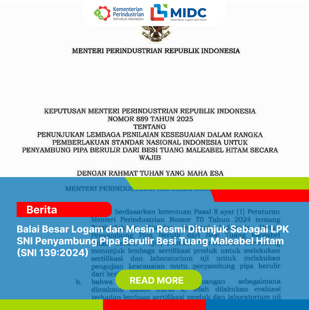Sertifikasi Penyambung Pipa
