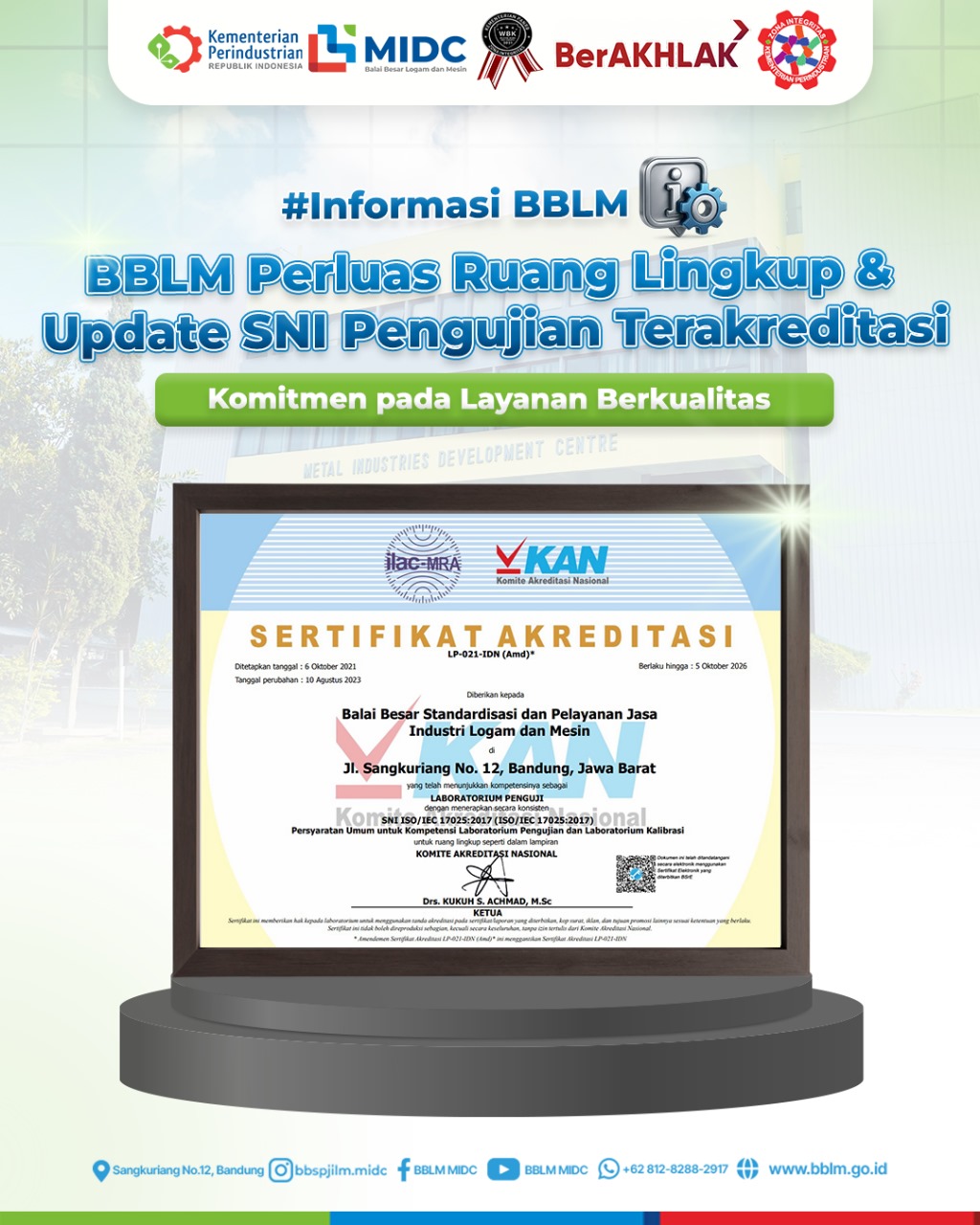 Layanan Pengujian Terakreditasi